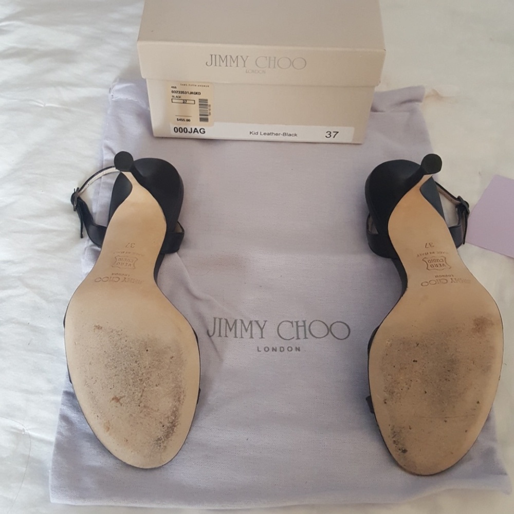 Jimmy Choo Leather Sandals - Picture 3 of 4